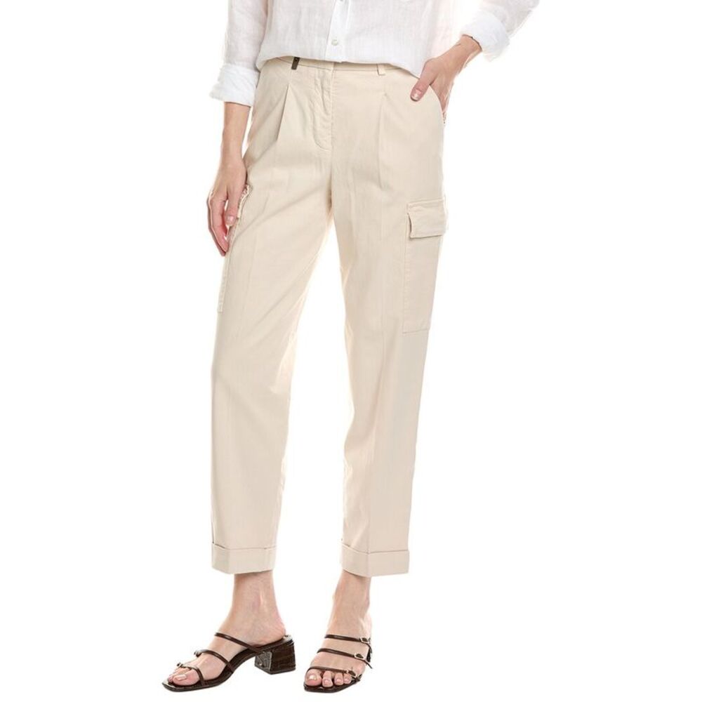 Peserico Womens  Trouser, White